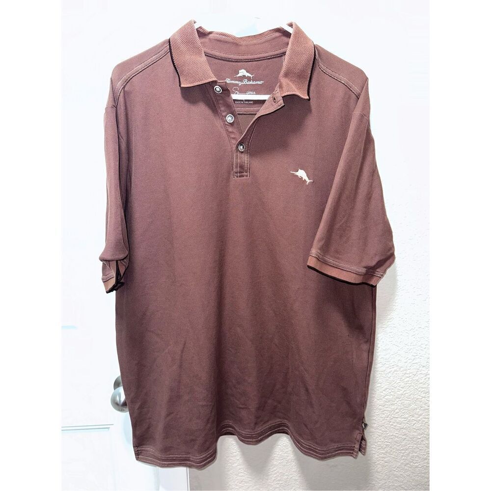 Tommy BahamaโBrown Polo Shirt